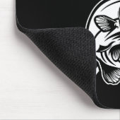 Angler Woman Russian Saying In Russian Fishing Fi- Mousepad (Ecke)