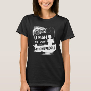 Angler-Würger-Kostüm für Leute Fischer T-Shirt