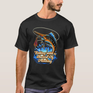 Anglerchance zum Biertrinken Camping Trinker C T-Shirt