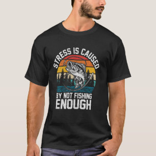 Anglerdesign Für Männer Frauen Bass Fliegenfischen T-Shirt