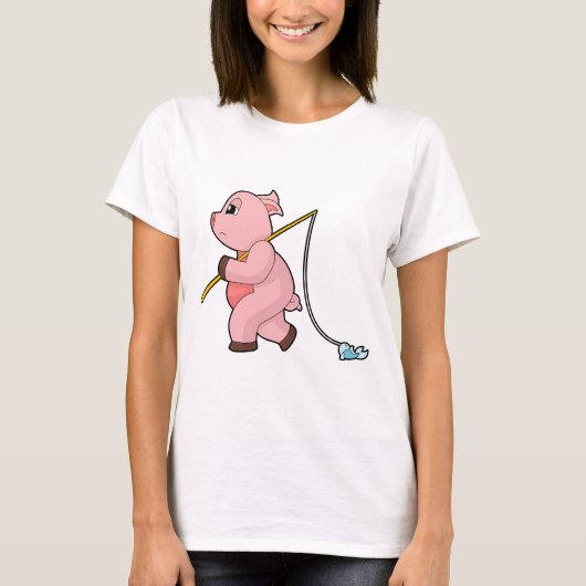 Anglerfisch-Angeln T-Shirt (Vorderseite)