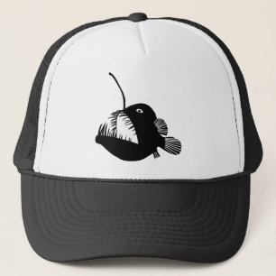 anglerfisch anglerfish frogfish fishing deep sea truckerkappe