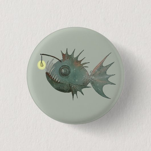 Anglerfisch Button (Vorderseite)