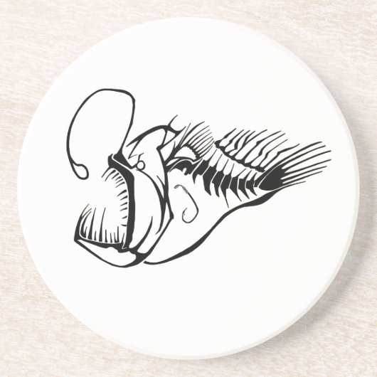 Anglerfisch-Getränkeuntersetzer Getränkeuntersetzer (Vorne)