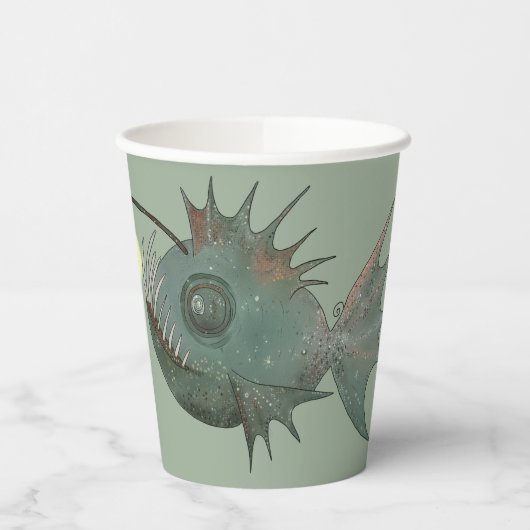 Anglerfisch Pappbecher (Links)