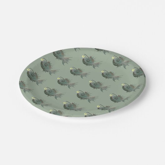 Anglerfisch  pappteller (Schrägansicht)