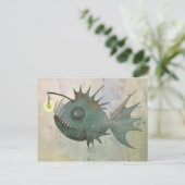 Anglerfisch Postkarte (Stehend Vorderseite)