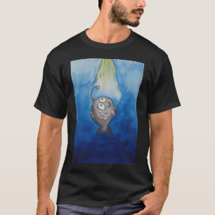 Anglerfisch schwimmt auf das Licht zu. T-Shirt