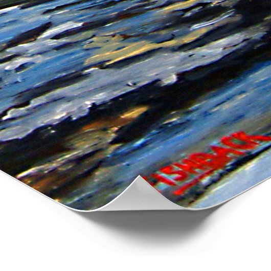 Anglerfischerei auf Forellen Poster (Ecke)