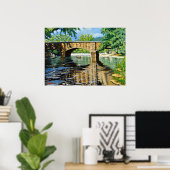 Anglerfischerei auf Forellen Poster (Heimbüro)