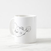 Anglerfish-Becher-Tiefsee-Angler-Fische Kaffeetasse (Vorderseite Links)