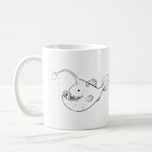 Anglerfish-Becher-Tiefsee-Angler-Fische Kaffeetasse (Links)