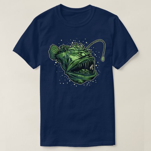 Anglerfish Deep Sea Creature Sea Monster T-Shirt (Design vorne)