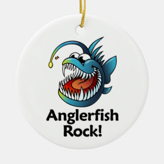 Anglerfish-Felsen! Keramik Ornament