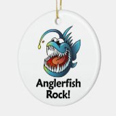Anglerfish-Felsen! Keramik Ornament (Links)