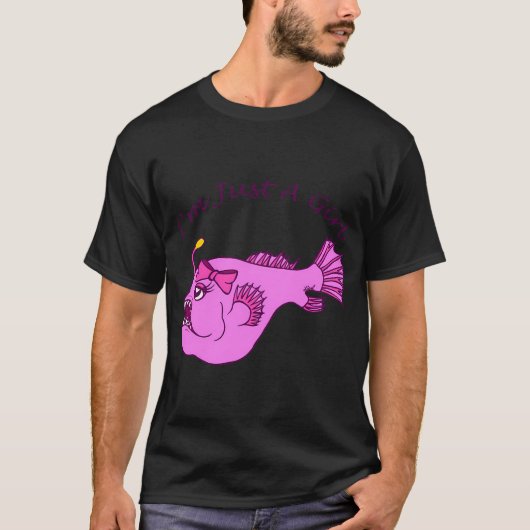 Anglerfish Mädchen T-Shirt (Vorderseite)