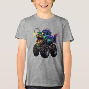 Anglerfish-Monstertruck Tri-Blend Shirt