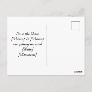 Anglerhochzeit mit Rute und Blumen Postkarte