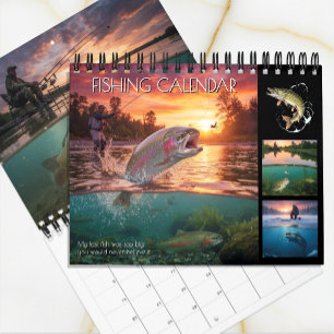 Anglerkalender 2026 / Pro, Fisch-Fotokalender Kalender