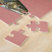 Anglerliebhaber – Forellen-Angel-Design Puzzle (Seite)