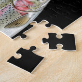 Anglerliebhaber – Forellen-Angel-Design Puzzle (Seite)