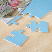 Anglerliebhaber – Forellenangler Design Puzzle (Seite)