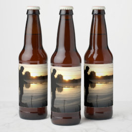 Anglermorgen Bierflaschenetikett