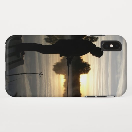 Anglermorgen Case-Mate iPhone Hülle (Rückseite (Horizontal))