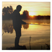 Anglermorgen Fliese (Vorderseite)