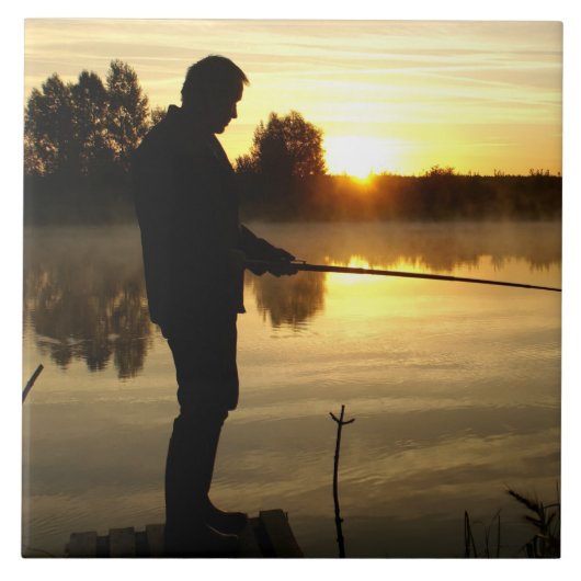 Anglermorgen Fliese (Vorderseite)