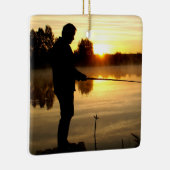 Anglermorgen Keramikornament (Rechts)