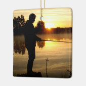 Anglermorgen Keramikornament (Links)