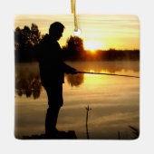 Anglermorgen Keramikornament (Vorderseite)