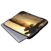 Anglermorgen Laptopschutzhülle (Vorne Knopf)