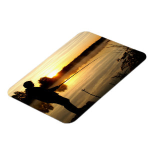 Anglermorgen Magnet