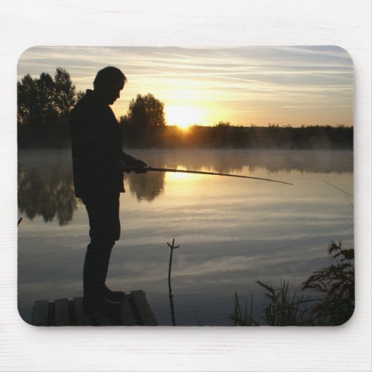 Anglermorgen Mousepad (Vorne)