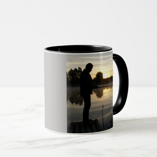 Anglermorgen Tasse (VorderseiteRechts)