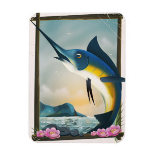 Anglerplakat Magnet