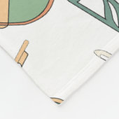 Anglerviolinen-Musiknoten Fleecedecke (Ecke)