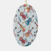 Anglerviolinen-Musiknoten Keramik Ornament (Rechts)