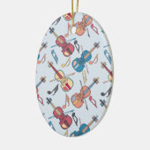 Anglerviolinen-Musiknoten Keramik Ornament (Links)