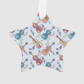 Anglerviolinen-Musiknoten Ornament (Rückseite)