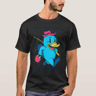 Anglerzitat Hobby Kinder Angeln Schnabeltier T-Shirt