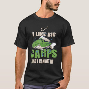 Anglerzubehör ich mag große Karpfen und ich kann n T-Shirt