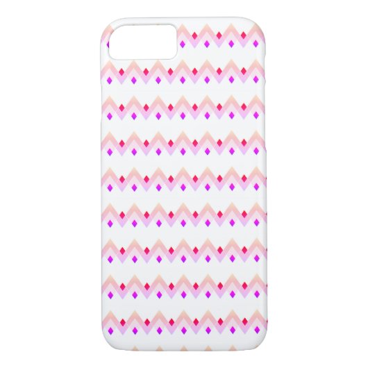 Angles Art Deco Stil Muster Pink iPhone 8/7 Fall Case-Mate iPhone Hülle (Rückseite)