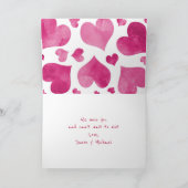 Angles Foto Großeltern Valentinstag Holiday Feiertagskarte (Innenseite)