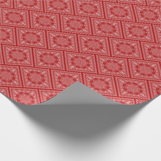 Angles Red Bandana Design Geschenkpapier (Ecke)