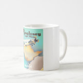 Anglesea, vintage Reiseposter Kaffeetasse (VorderseiteRechts)