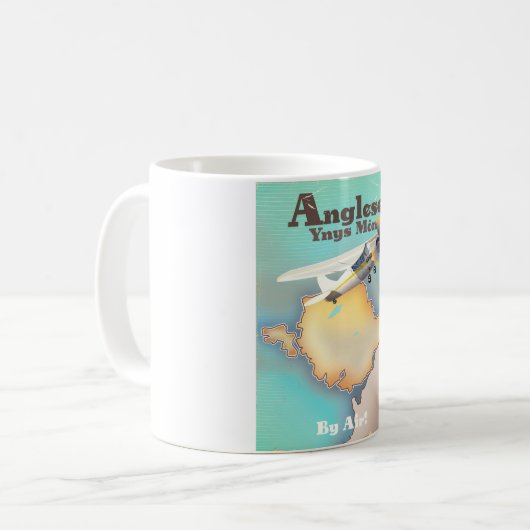 Anglesea, Vintages Reiseplakat Kaffeetasse (Vorderseite Links)