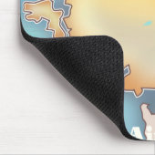 Anglesea, Vintages Reiseplakat Mousepad (Ecke)